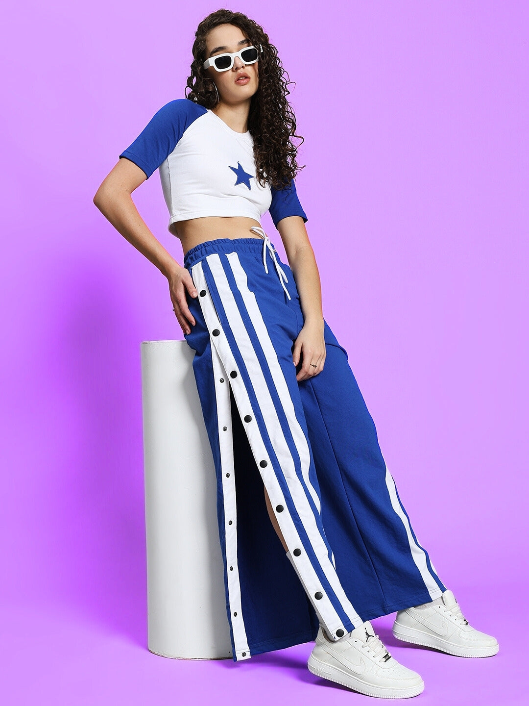 WOMEN'S DANCER JOGGERS (R BLUE-WHITE)