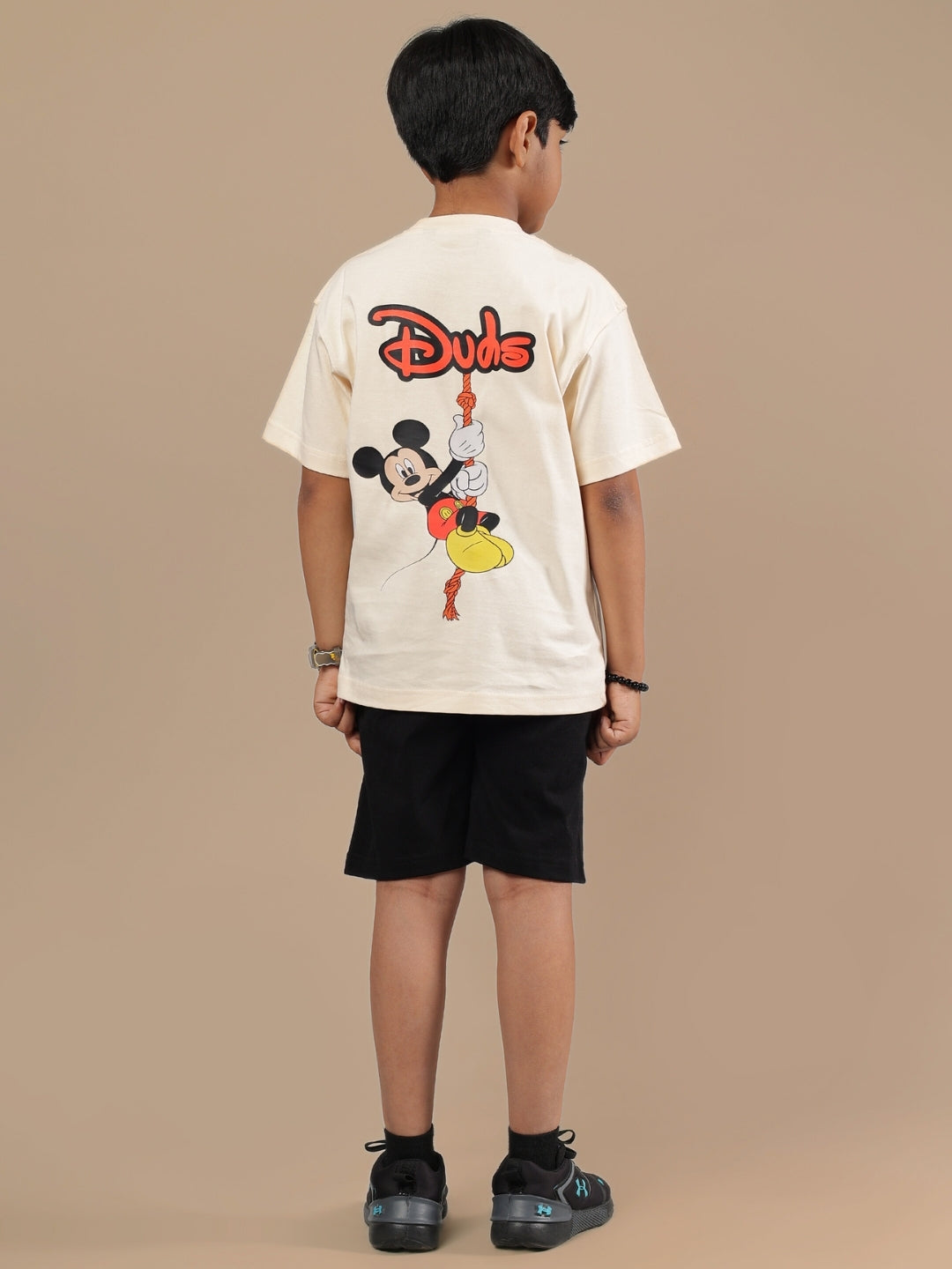 DUDS MOUSE CO-ORD FOR BOYS & GIRLS (BEIGE-BLACK)