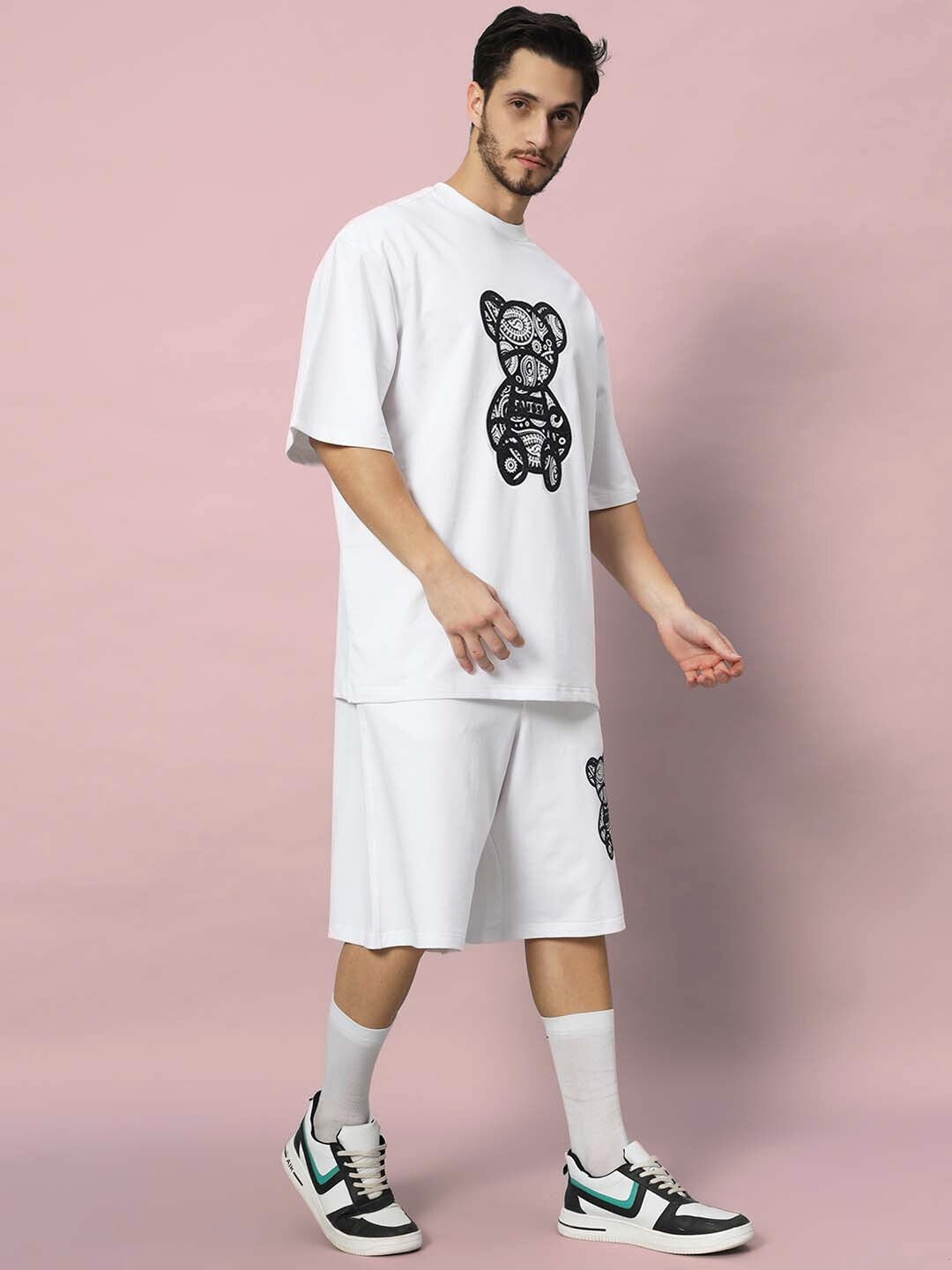 SHIMMY  CO-ORD SET (WHITE)