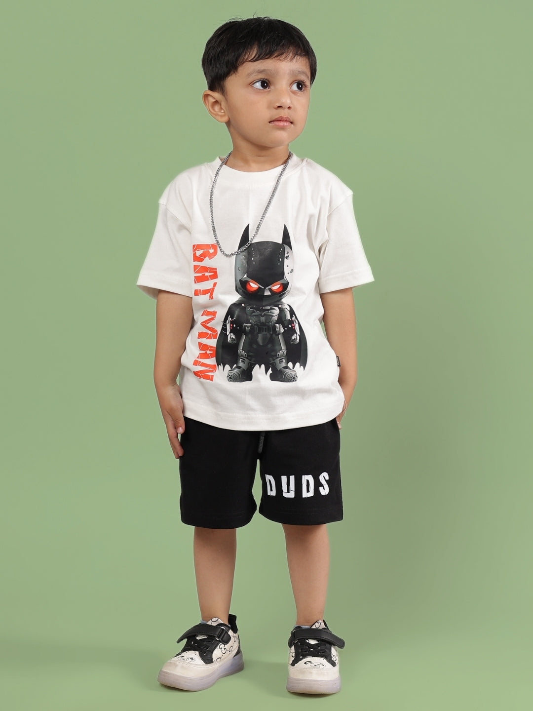 ROBIN CO-ORD FOR BOYS & GIRLS (OFF WHITE-BLACK)