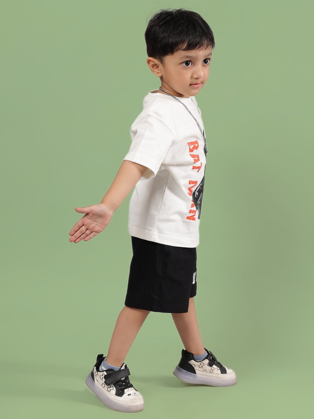 ROBIN CO-ORD FOR BOYS & GIRLS (OFF WHITE-BLACK)