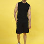 Low-key Solid  Co-Ord Set (Black)
