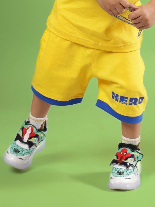 SUPER HERO SHORTS FOR BOYS & GIRLS (YELLOW)