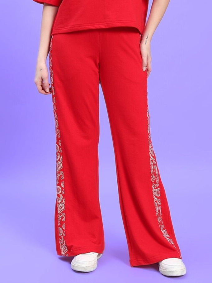 WOMEN'S HOLLY RELAXED FIT JOGGERS (RED)