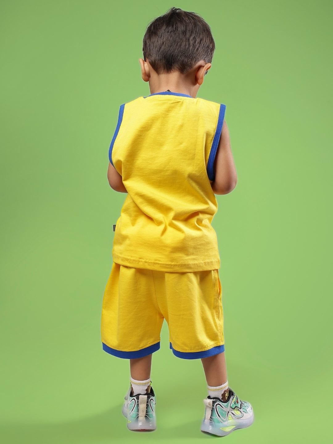 SUPER HERO CO-ORD FOR BOYS & GIRLS (YELLOW)