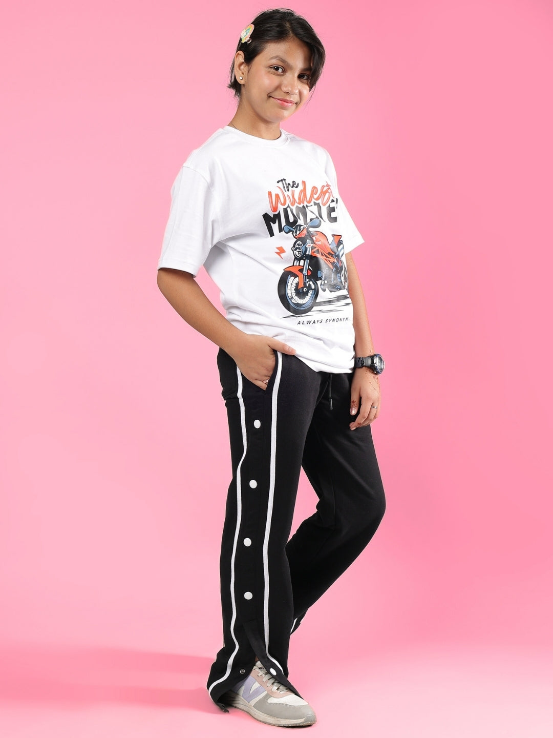 GIXXER CO-ORD FOR BOYS & GIRLS (WHITE-BLACK)