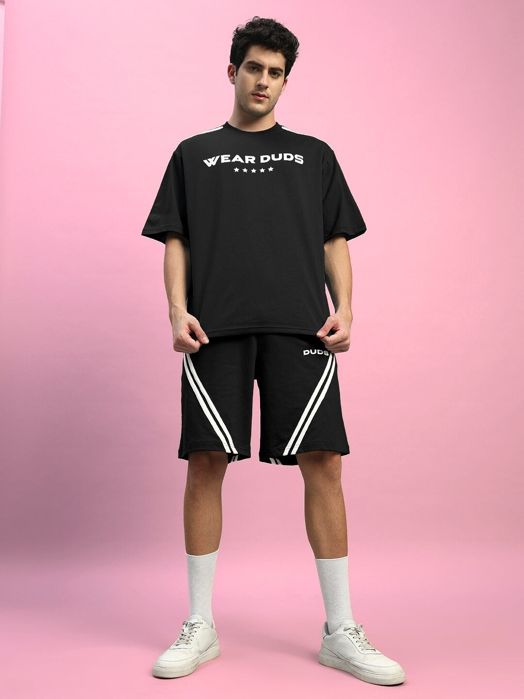 STAR JUMPER SUMMER CO-ORD SET (BLACK)