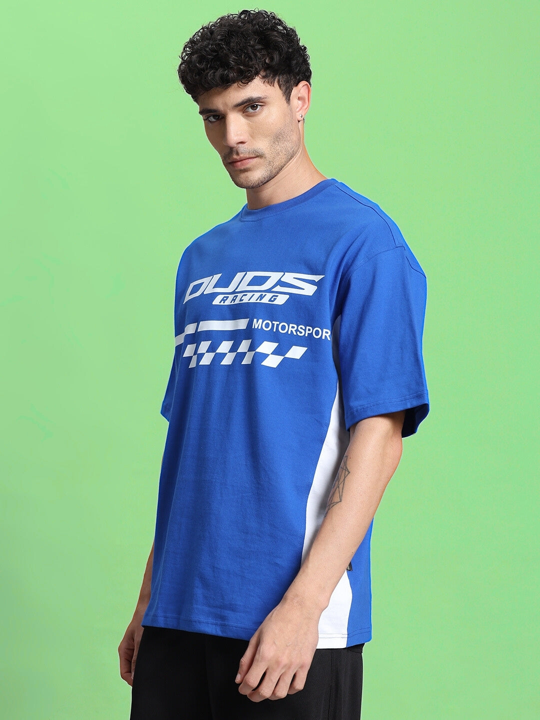 INDY OVER-SIZED CLASSIC T-SHIRT (R BLUE)