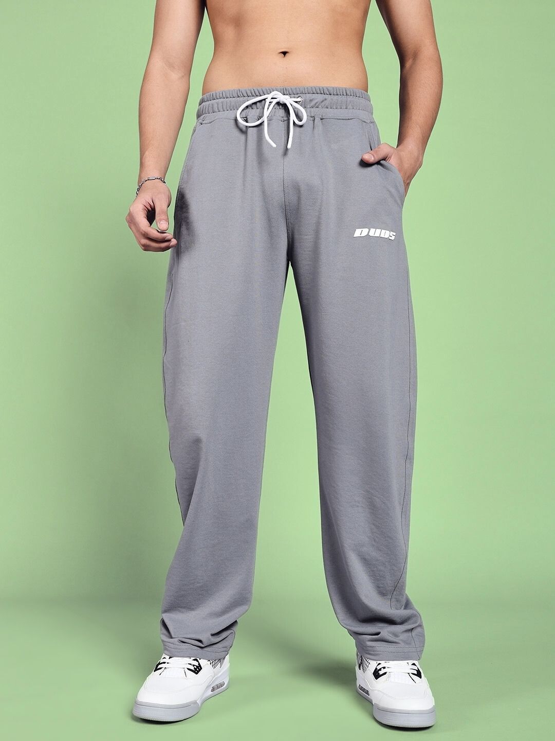VANILLA RELAXED-FIT JOGGERS (GREY)