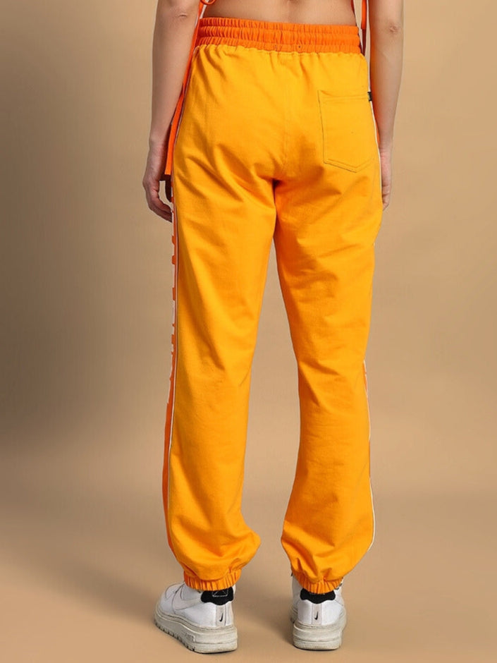 WOMEN'S PEPPY JOGGERS (YELLOW-ORANGE)