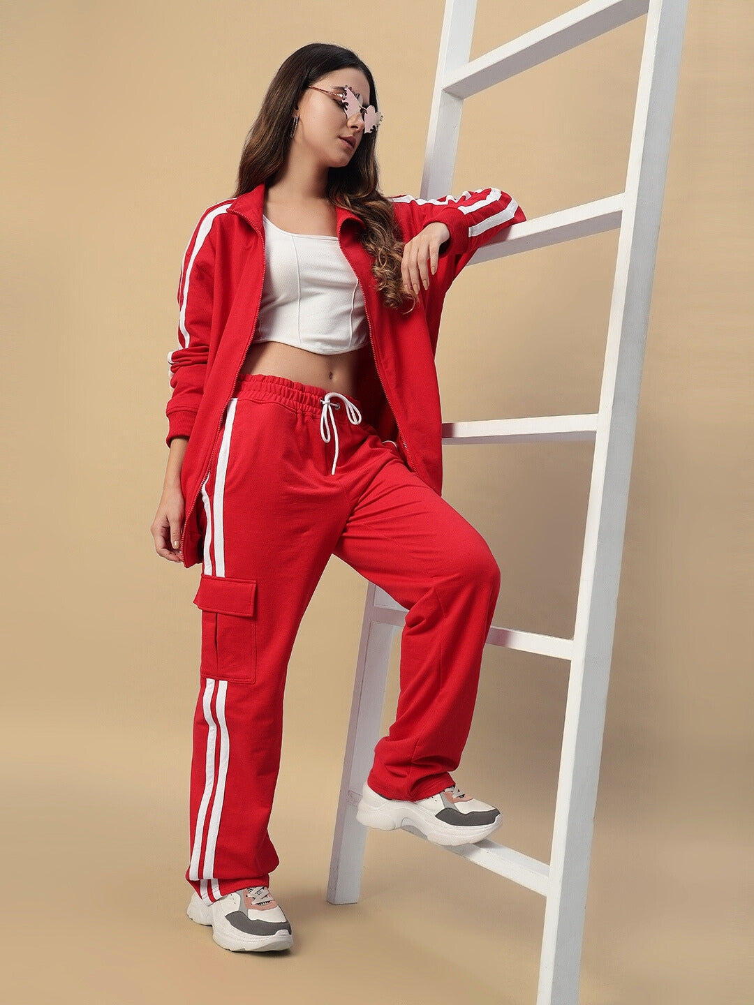 WOMEN'S SCOTIA CO-ORD SET (RED)