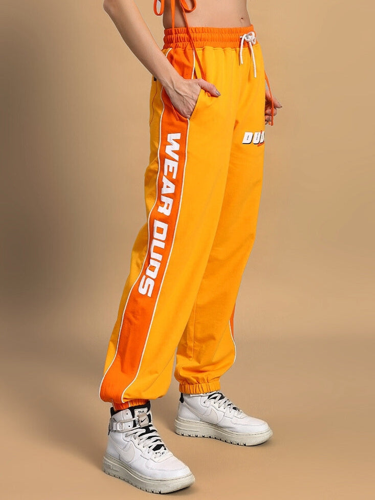 WOMEN'S PEPPY JOGGERS (YELLOW-ORANGE)