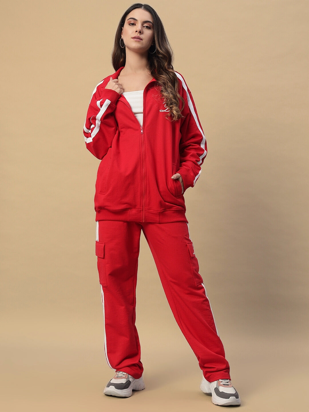 WOMEN'S SCOTIA CO-ORD SET (RED)