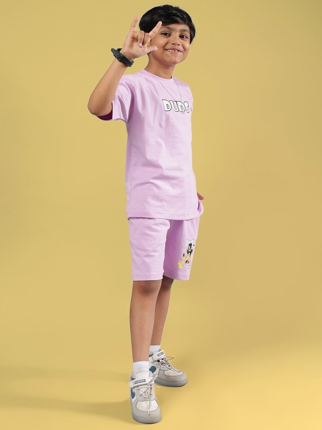 WOLF PACK CO-ORD FOR BOYS & GIRLS (LILAC)