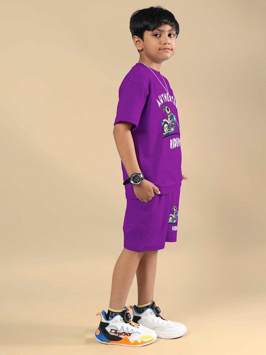 AUTHENTIC RIDER CO-ORD FOR BOYS & GIRLS (PURPLE)