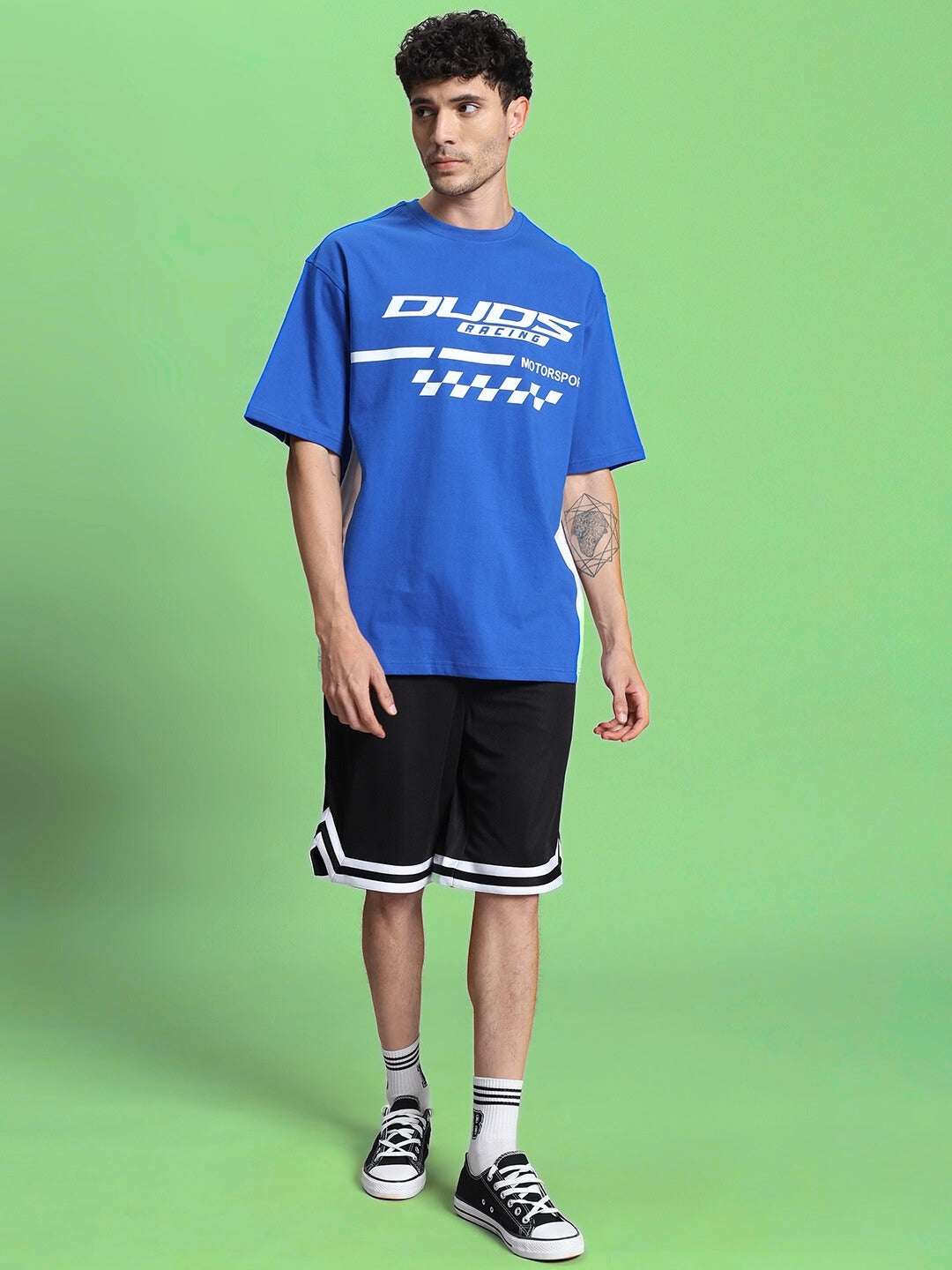 INDY OVER-SIZED CLASSIC T-SHIRT (R BLUE)