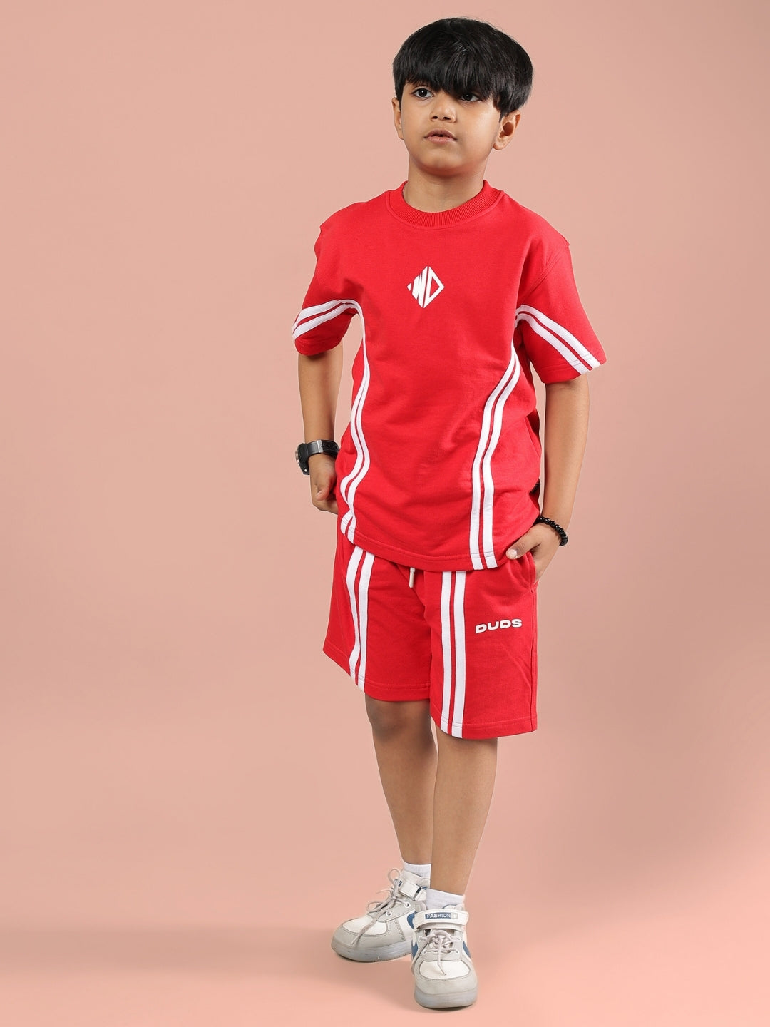 OUTLOOK HALF CO-ORD FOR BOYS & GIRLS (RED)