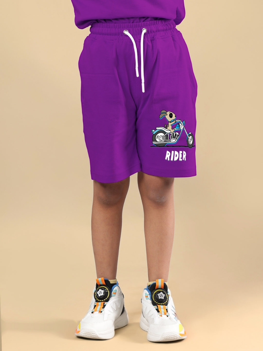 AUTHENTIC RIDER SHORTS FOR BOYS & GIRLS (PURPLE)