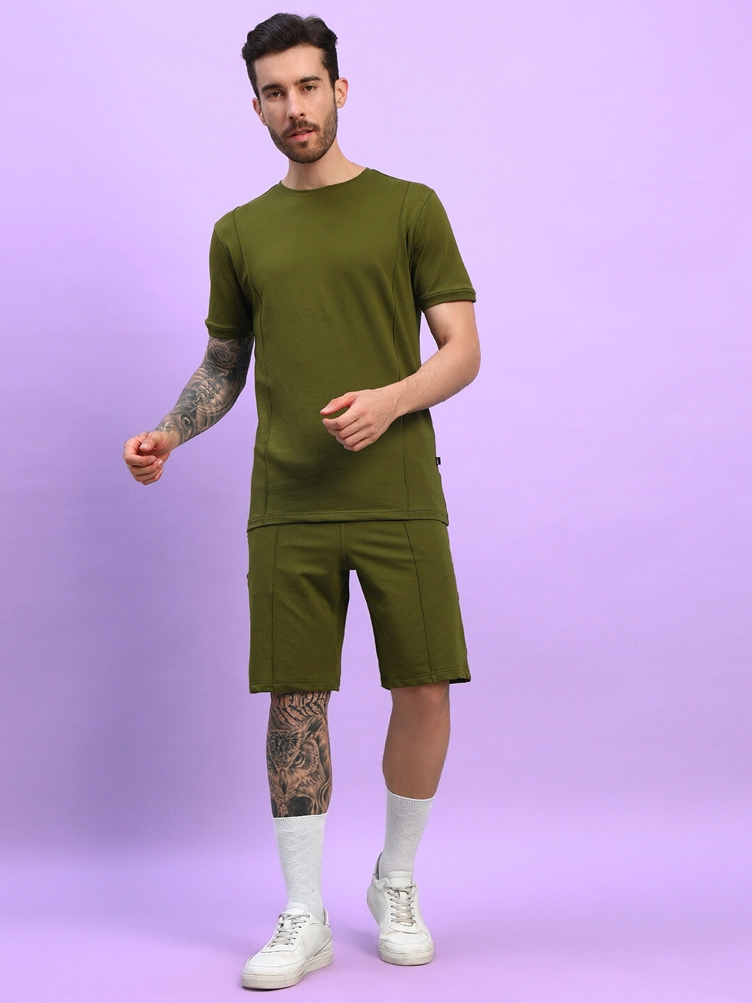 GREEBLE CO-ORD SET (OLIVE GREEN)