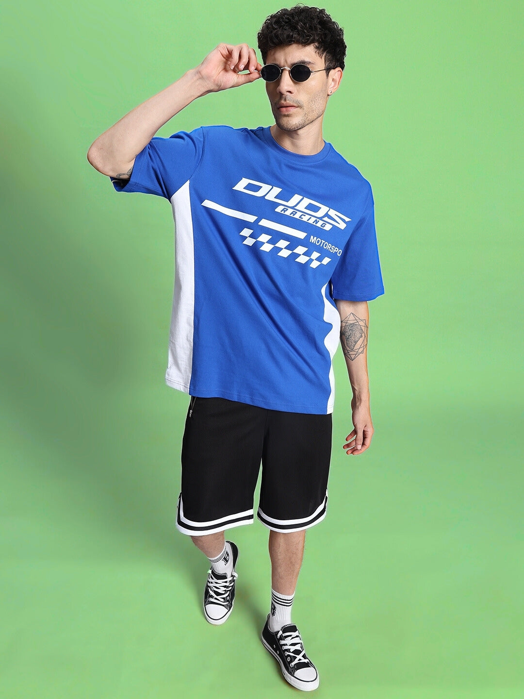 INDY OVER-SIZED CLASSIC T-SHIRT (R BLUE)