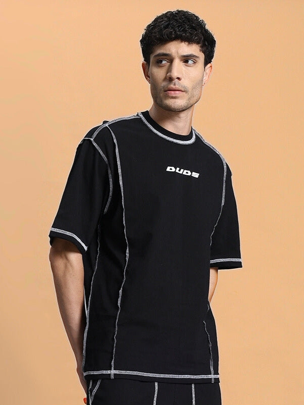 DYNAMIC OVER-SIZED CLASSIC T-SHIRT (BLACK)