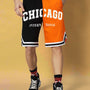Chicago Regular Fit Shorts (Orange-Black)