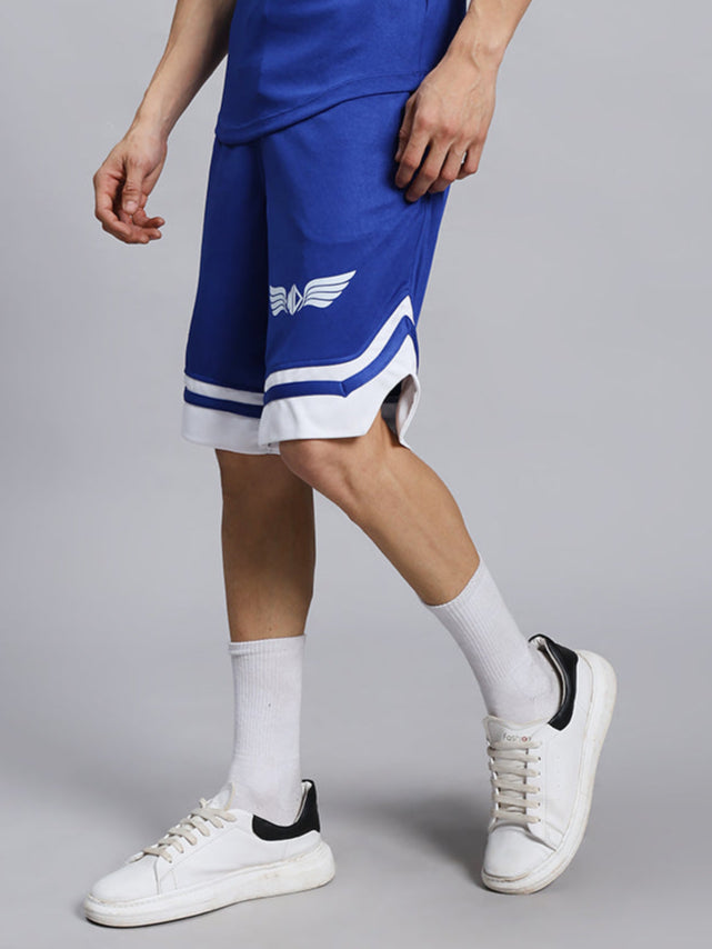 WD WINGS REGULAR FIT SHORTS (ROYAL BLUE)