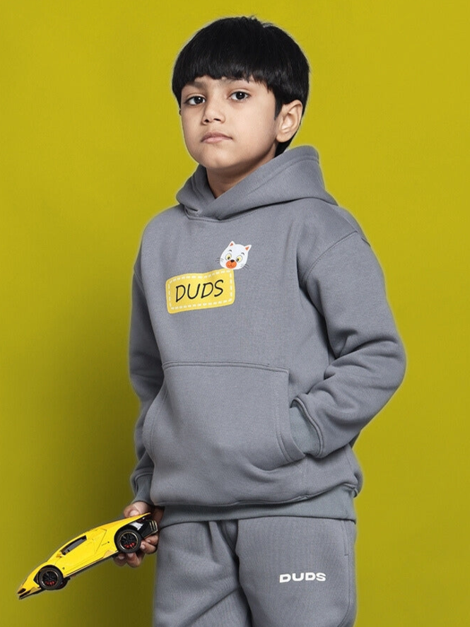 TABBY OVERSIZED HOODIE FOR BOYS & GIRLS (GREY)