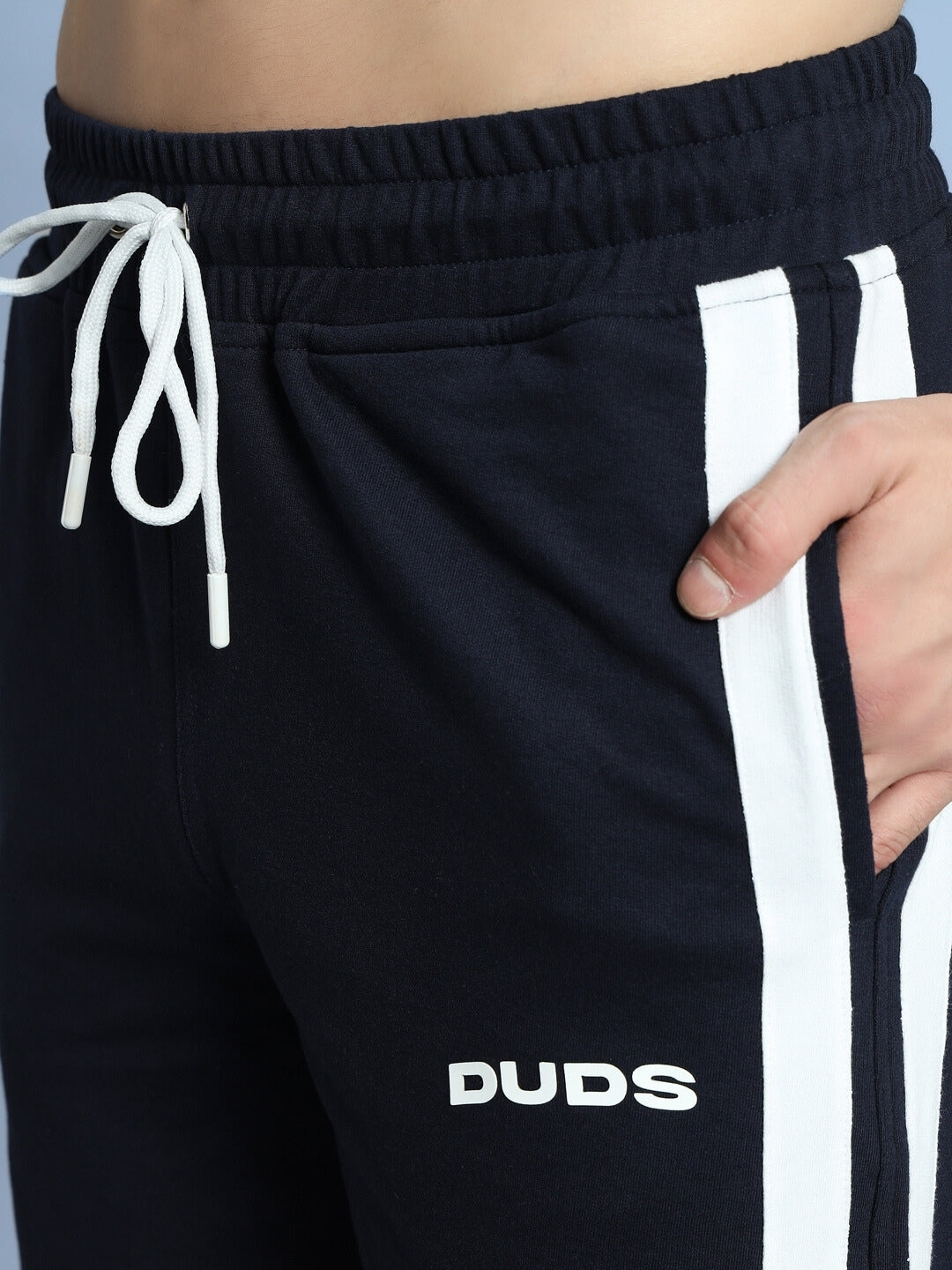 FUTURE ICON 2 STRIPE JOGGER (NAVY BLUE)