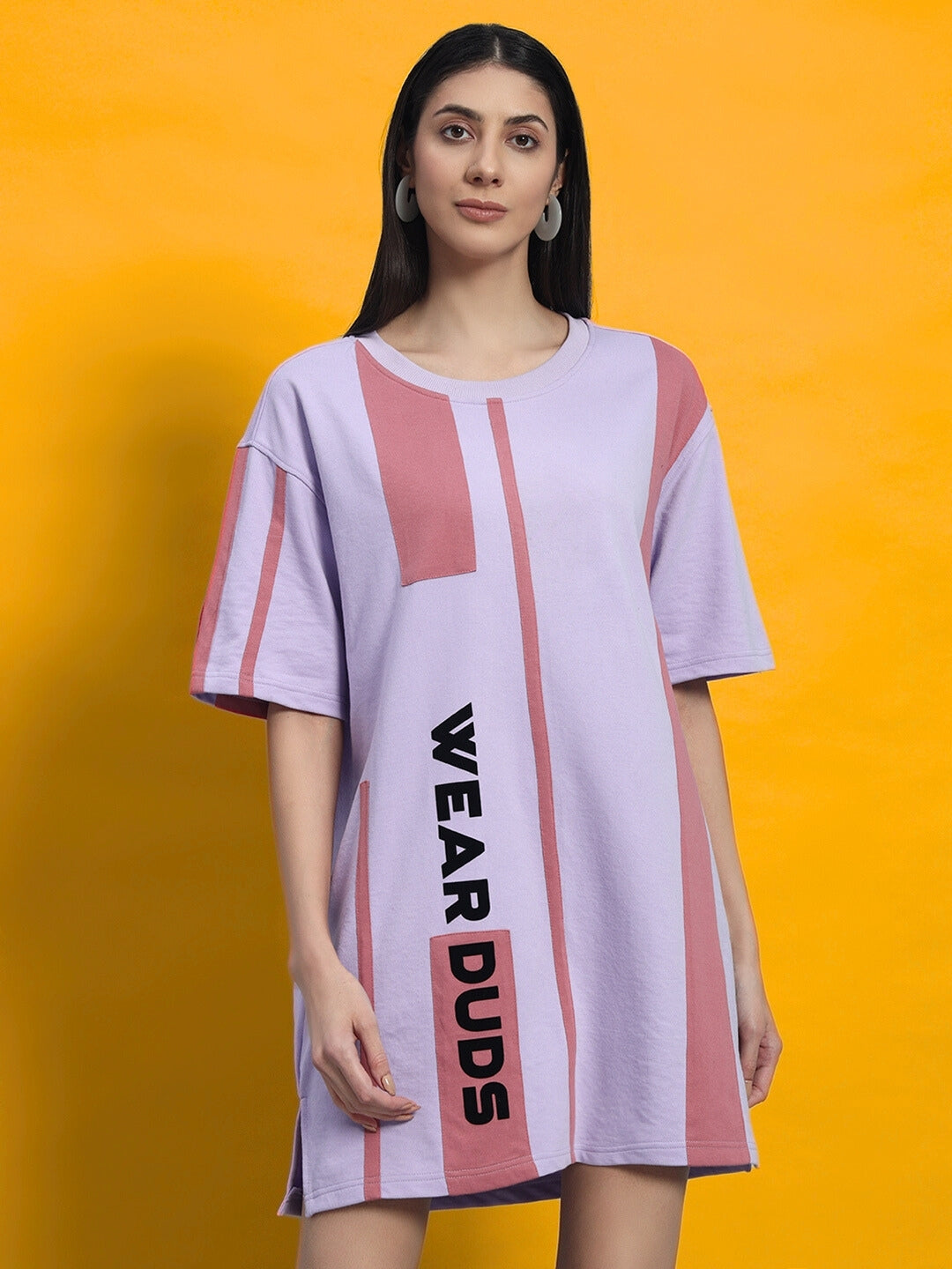 WOMEN'S PEACH PUFF DRESS (LILAC)