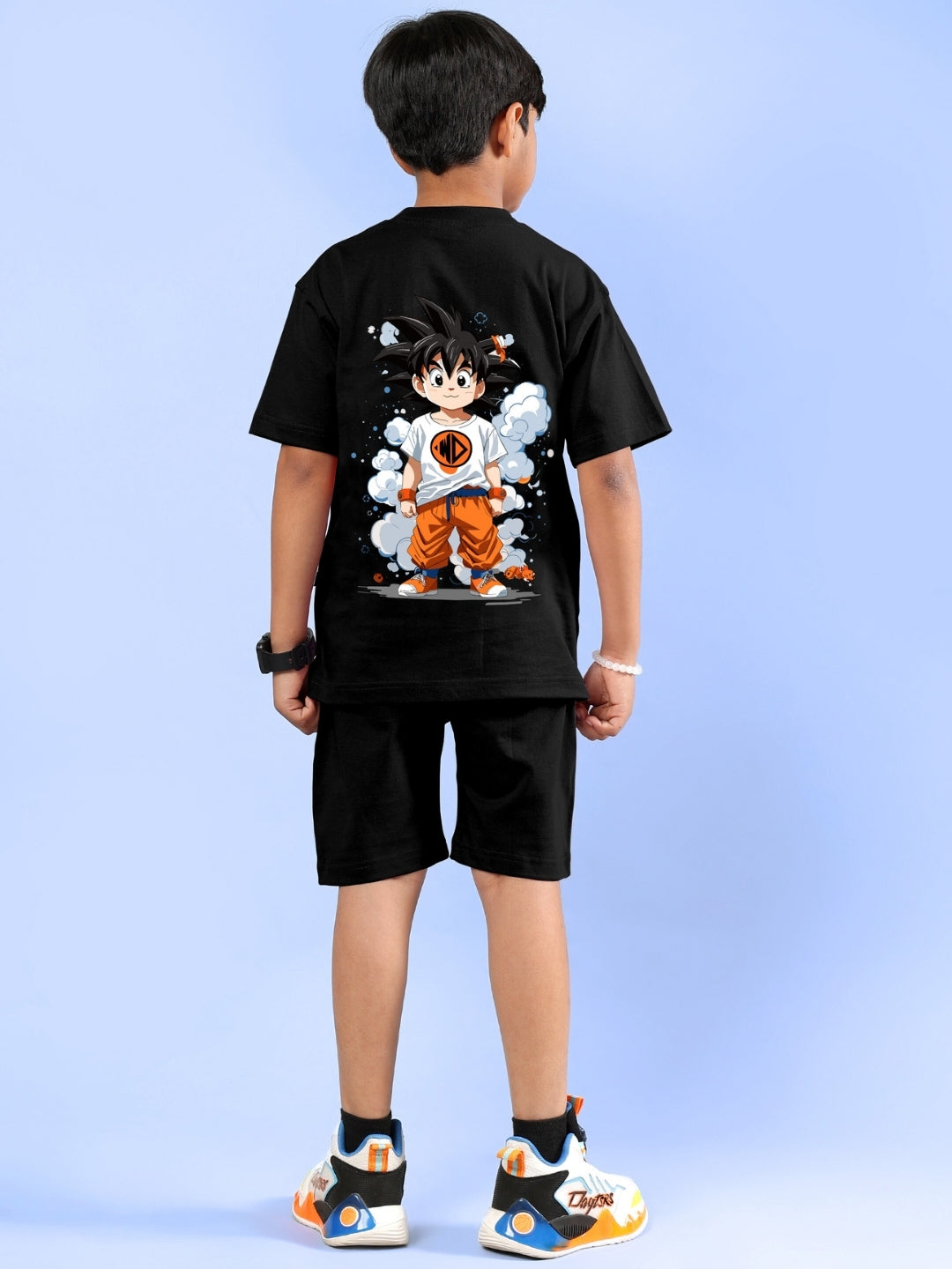 COOL GOKU PRINTED CO-ORD FOR BOYS & GIRLS (BLACK)