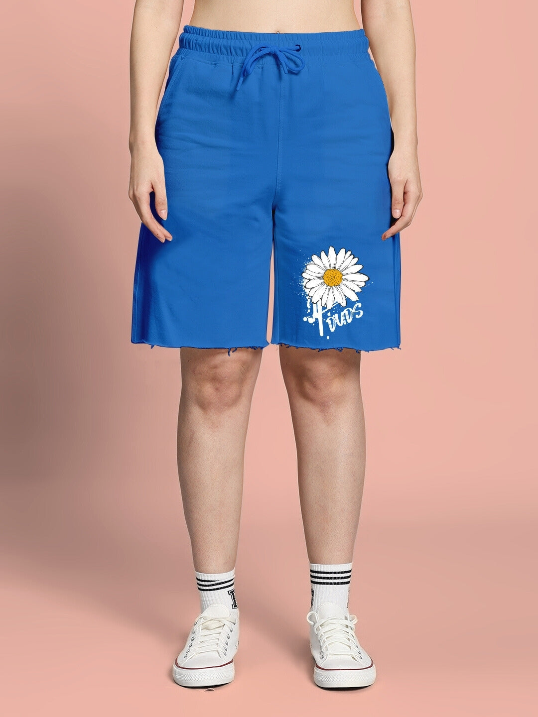 WOMEN'S HELIANTHUS REGULAR FIT SHORTS (BLUE)