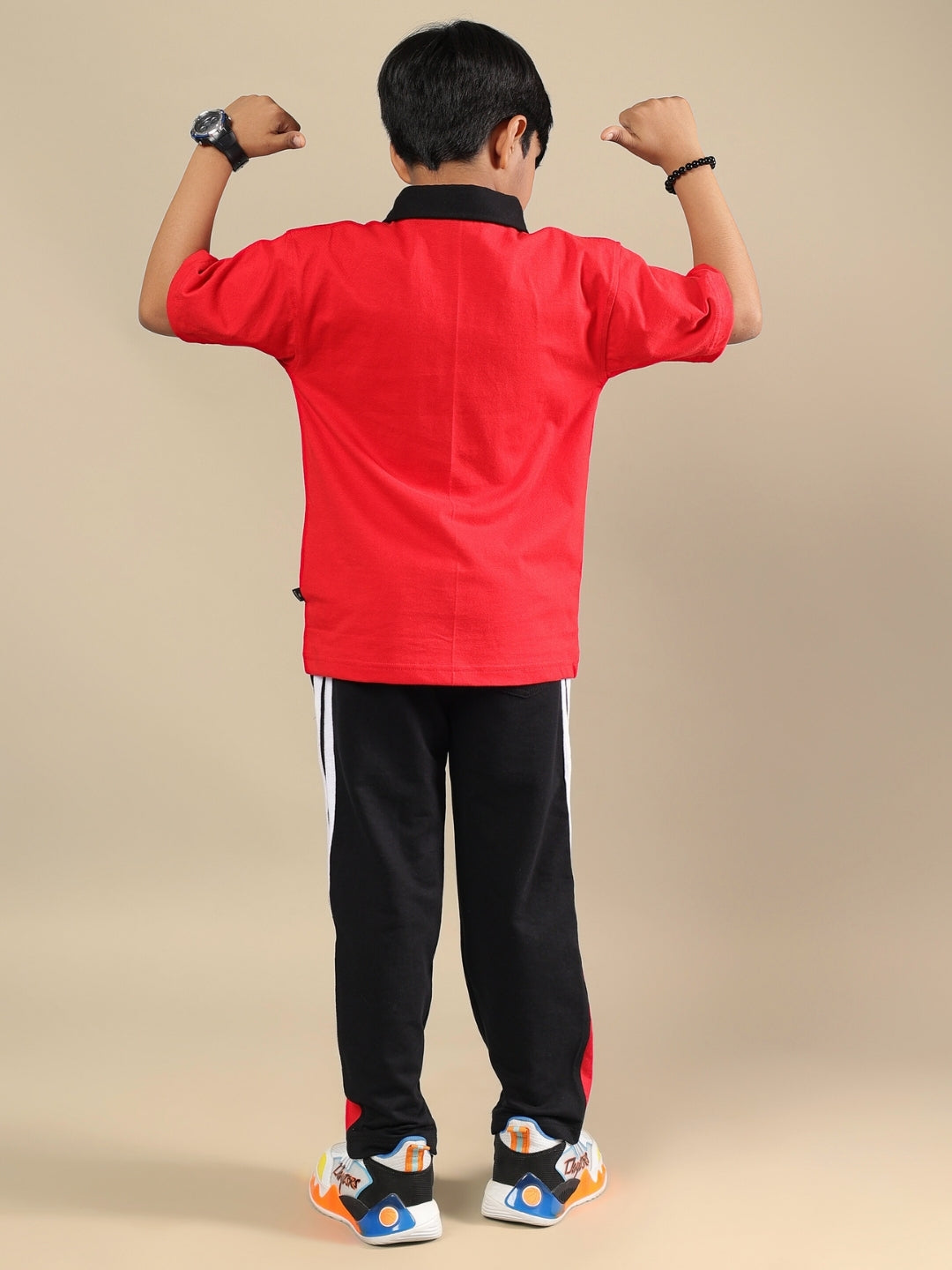 DORIC CO-ORD FOR BOYS & GIRLS (RED-BLACK)