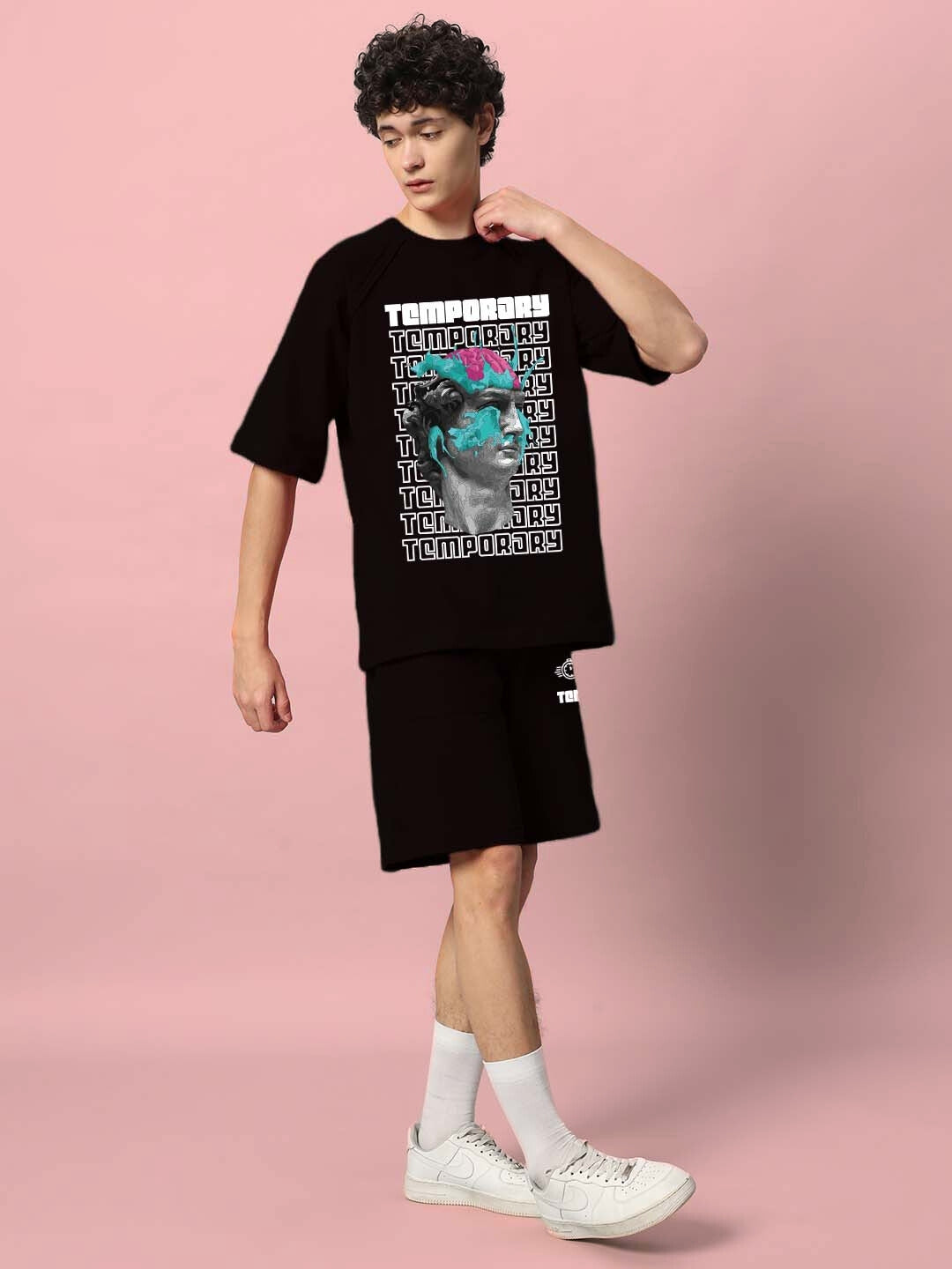 Temporary Co-Ord Set with Print (Black)