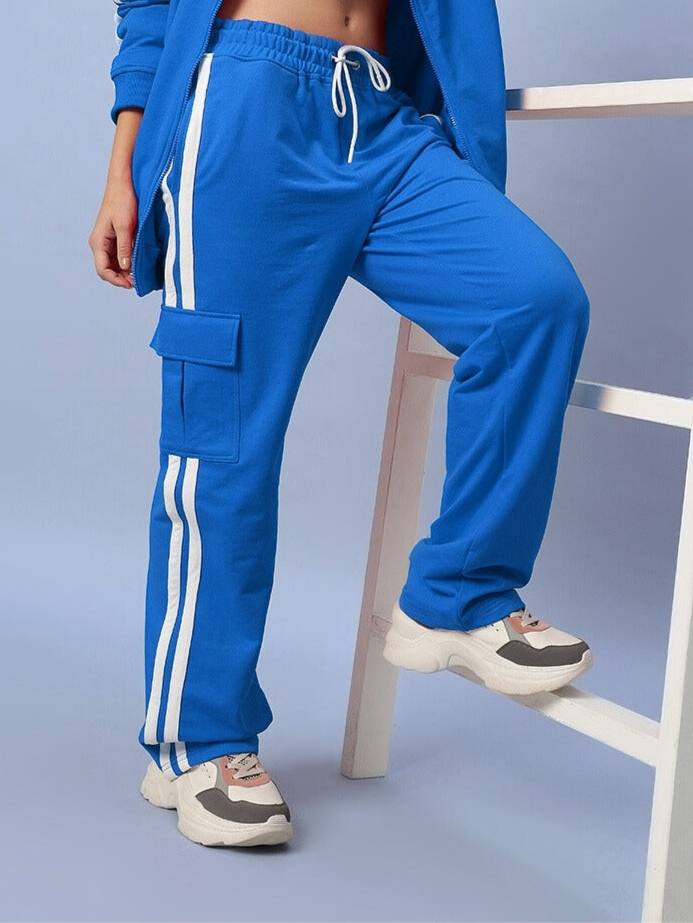 WOMEN'S SCOTIA STRIPE JOGGERS (ROYAL BLUE)