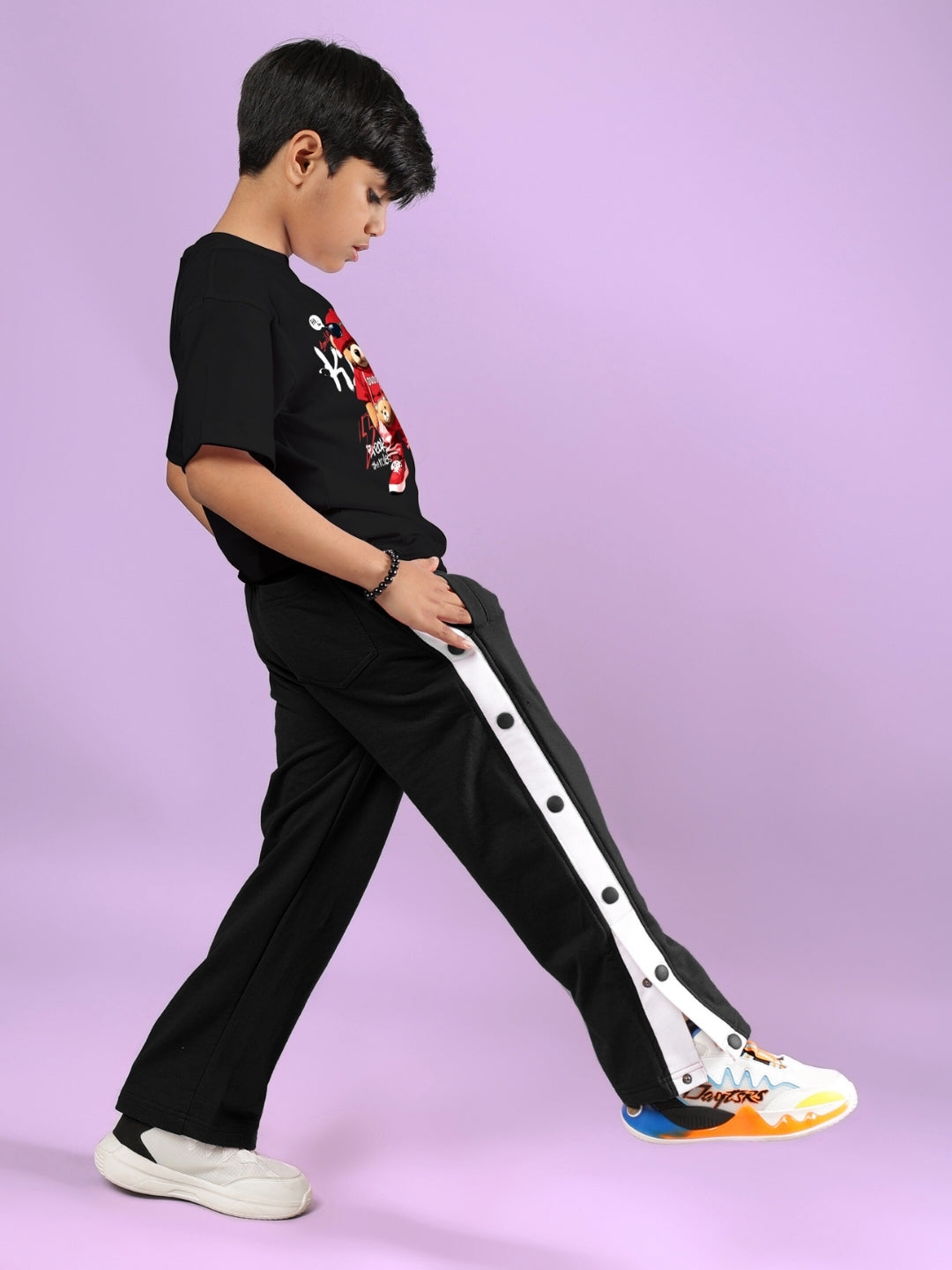 HIP HOP TEDDY CO-ORD FOR BOYS & GIRLS (BLACK)