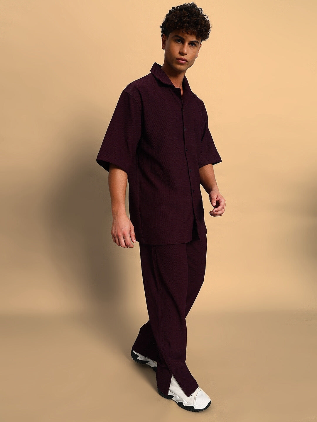 Frowzy Co-Ord Set (Wine)