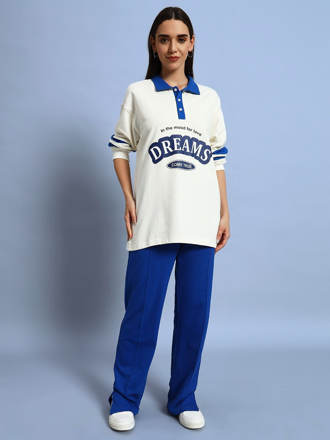 WOMEN'S ZION SIDE SLIT JOGGERS (ROYAL BLUE)