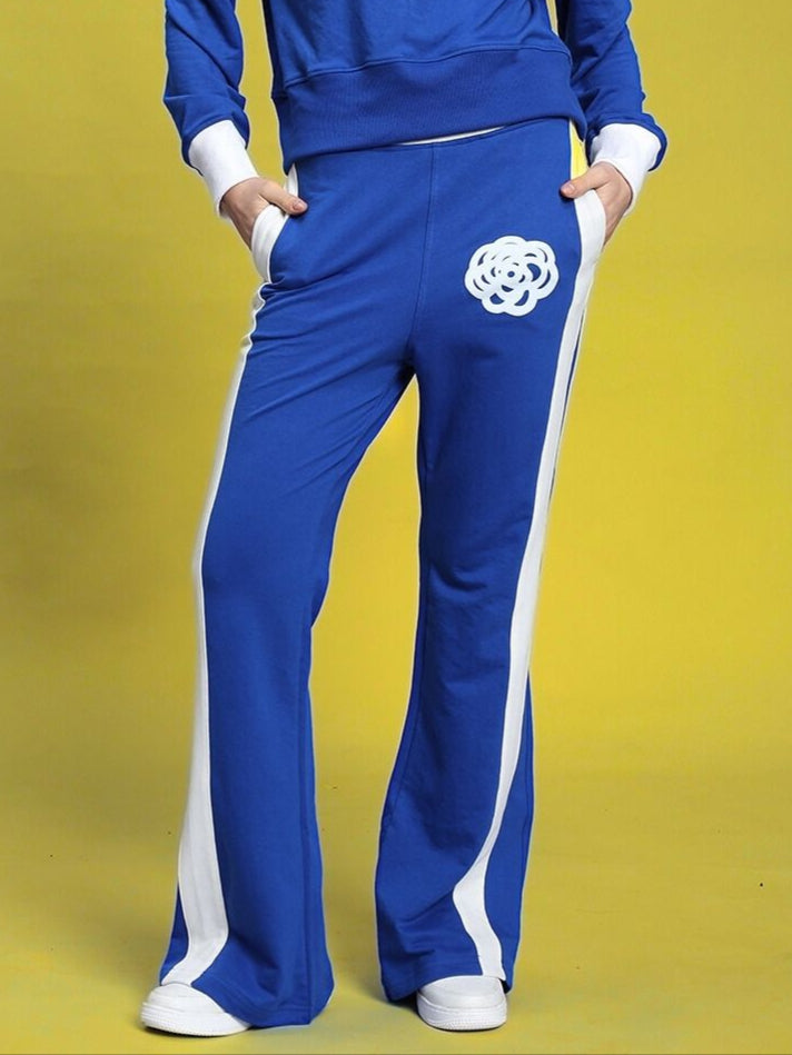 WOMEN'S JESSFLICK RELAXED FIT JOGGER (BLUE-WHITE)