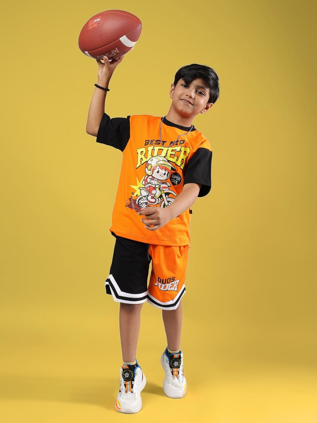 ROGUE RIDER CO-ORD FOR BOYS & GIRLS (ORANGE BLACK)