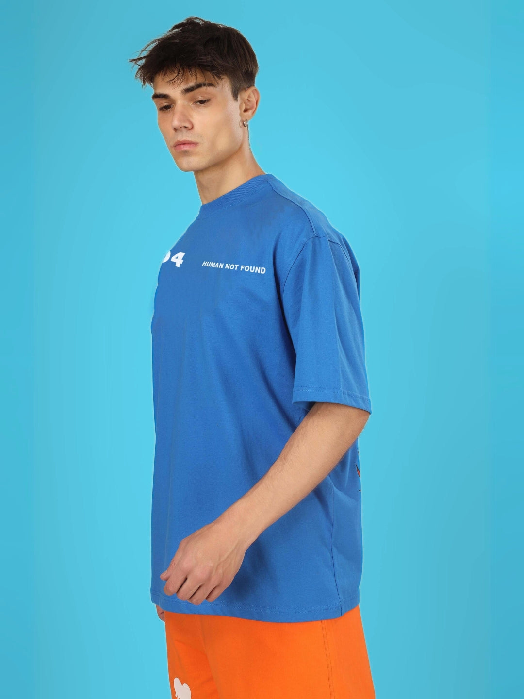 404 Error Over-Sized T-Shirt (R Blue)