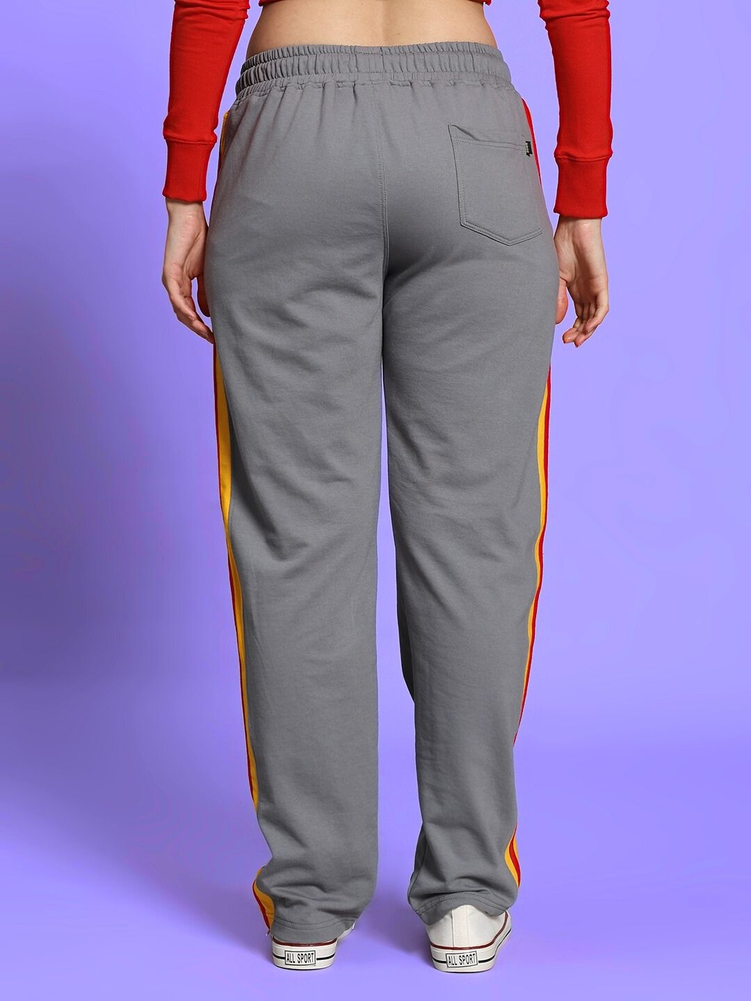 WOMEN'S SUNSHINE STRIPE JOGGER (GREY)