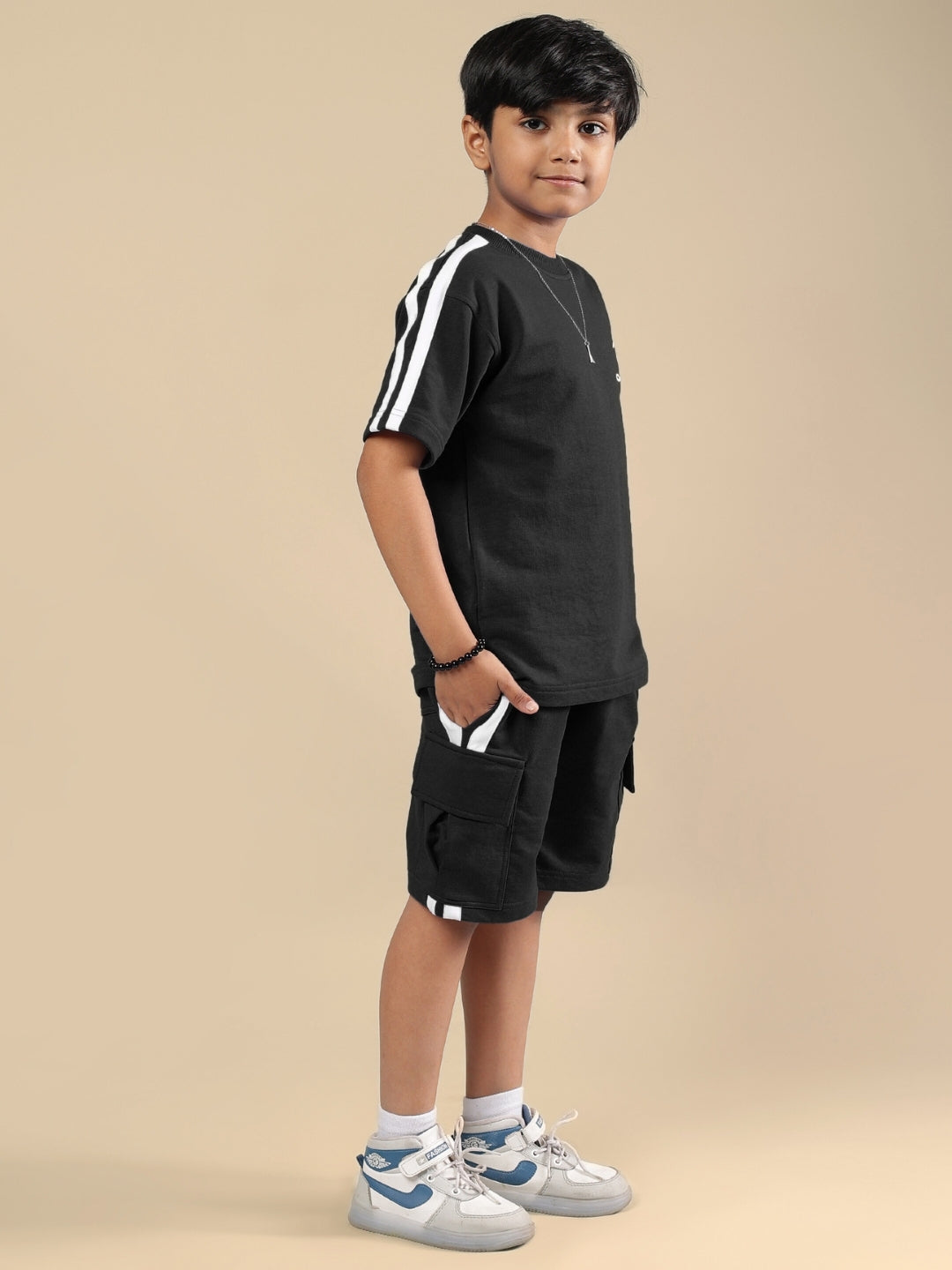 SCOTIA SUMMER CO-ORD FOR BOYS & GIRLS (BLACK)
