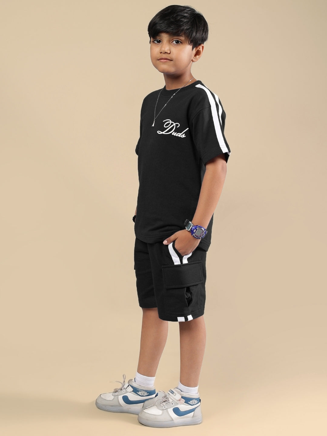 SCOTIA SUMMER CO-ORD FOR BOYS & GIRLS (BLACK)