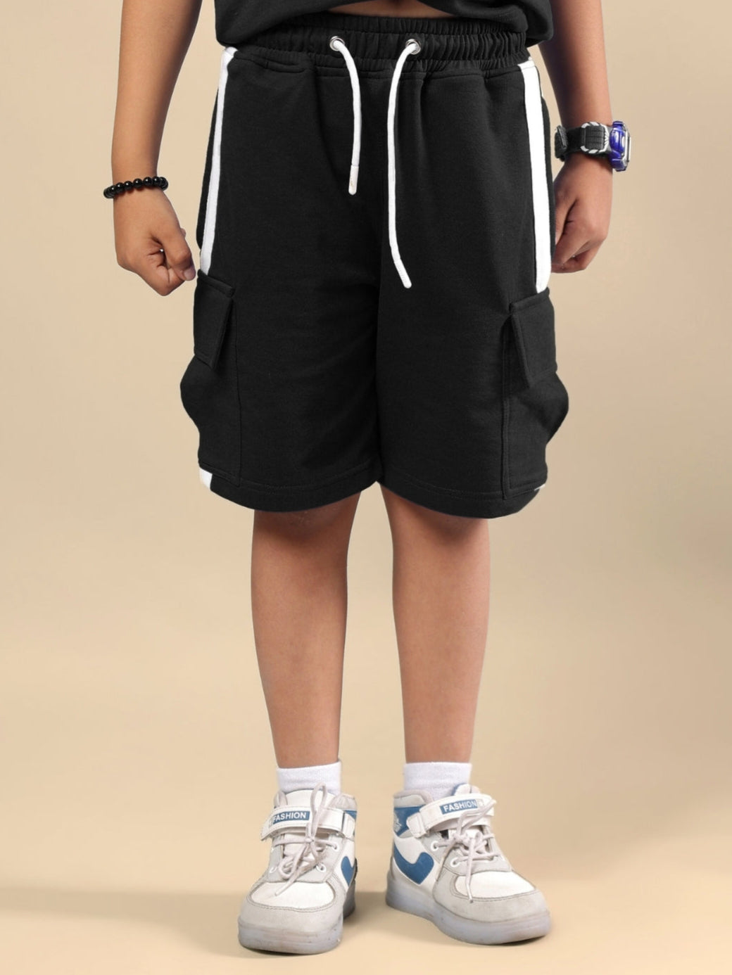 SCOTIA SHORTS FOR BOYS & GIRLS (BLACK)