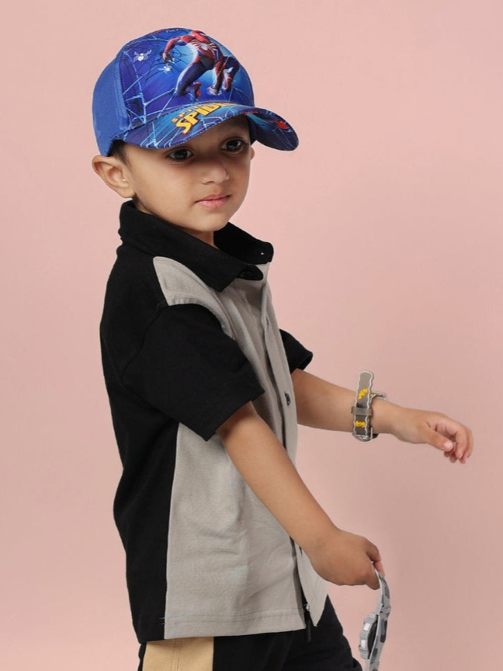 TINGE SHIRT FOR BOYS & GIRLS (GREY-BLACK)