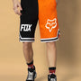 Fox Regular Fit Shorts (Orange-Black)