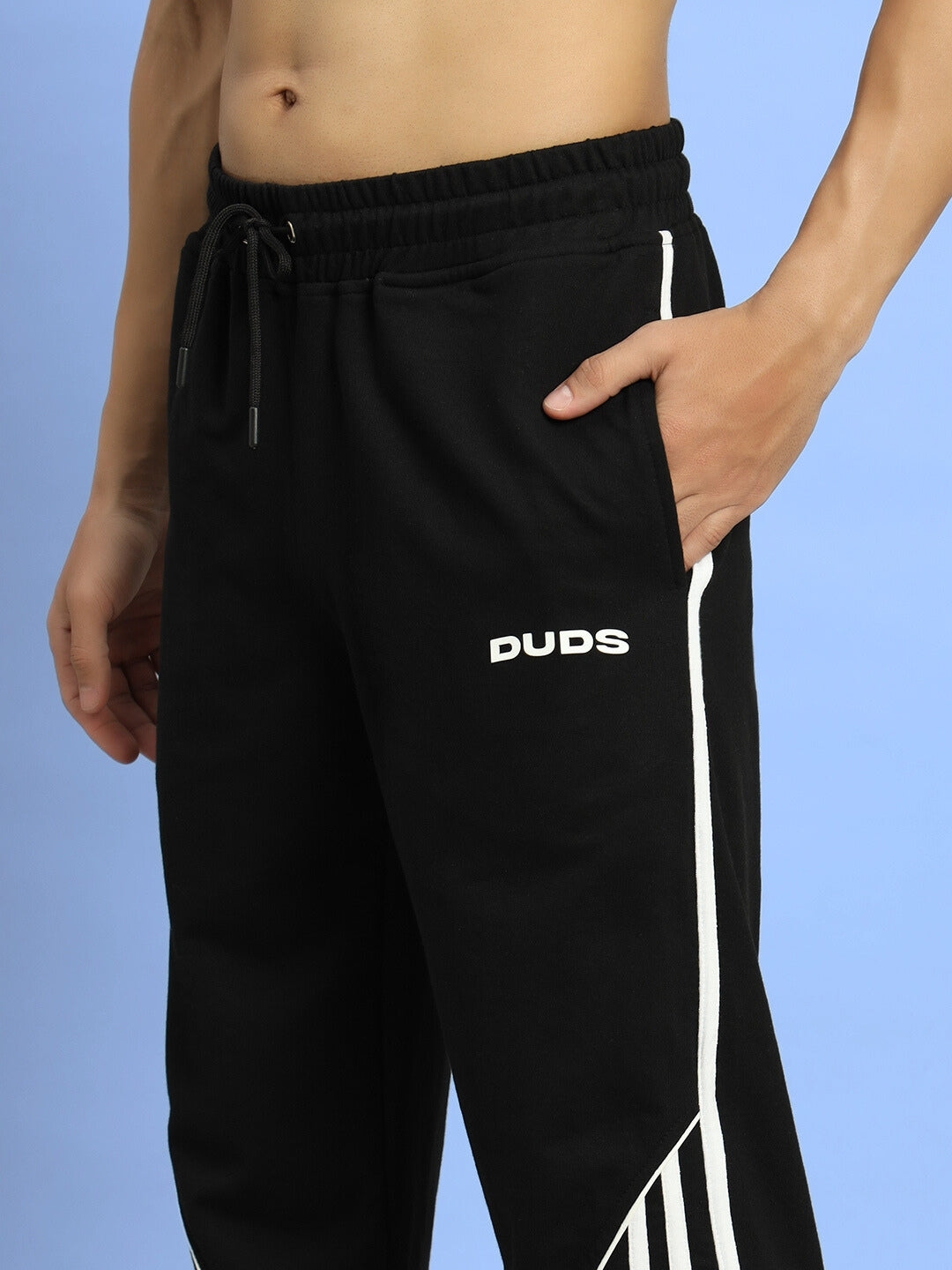 RIPPLE CONTRAST JOGGERS (BLACK)