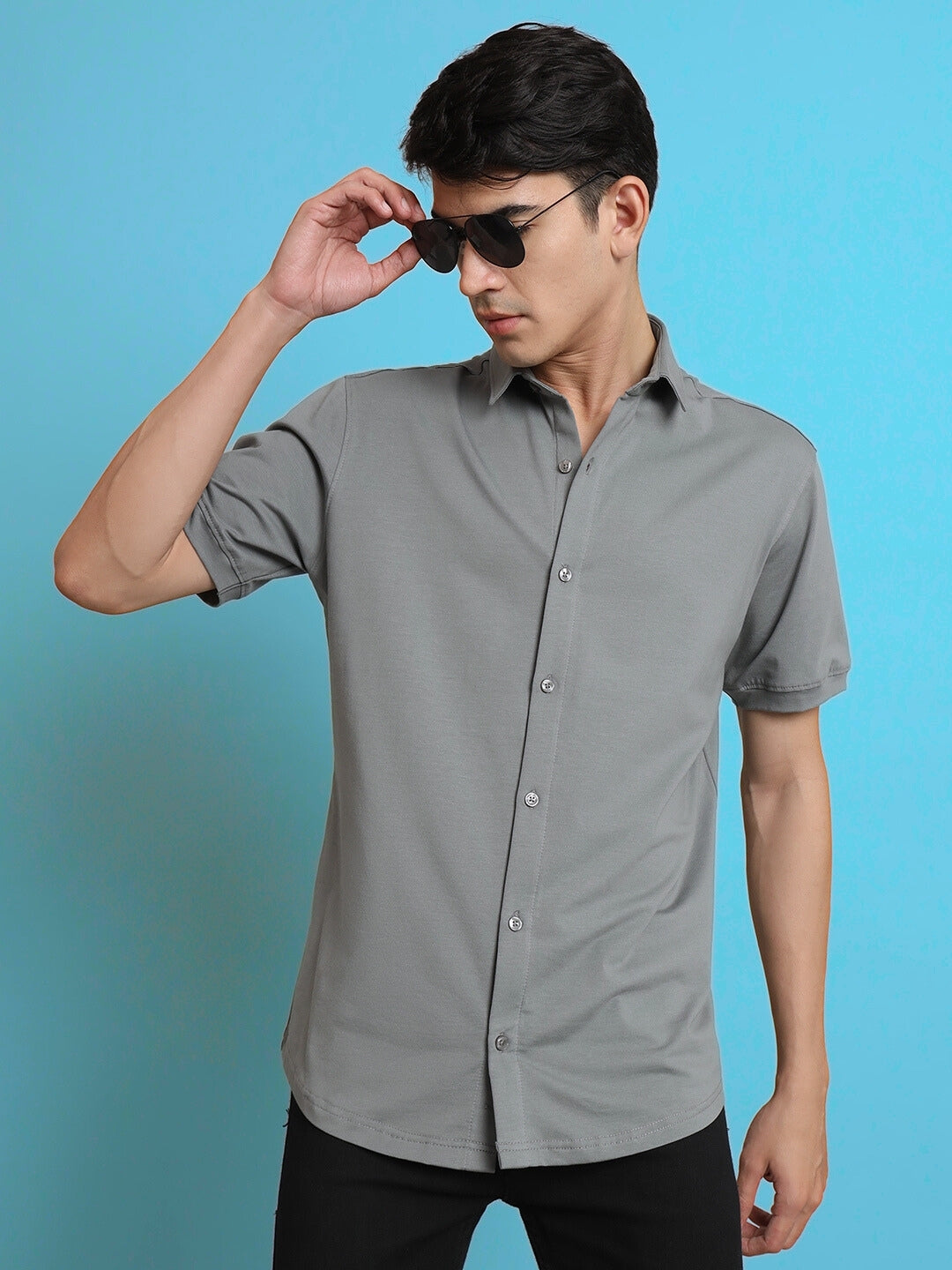 Noir Grained Shirt