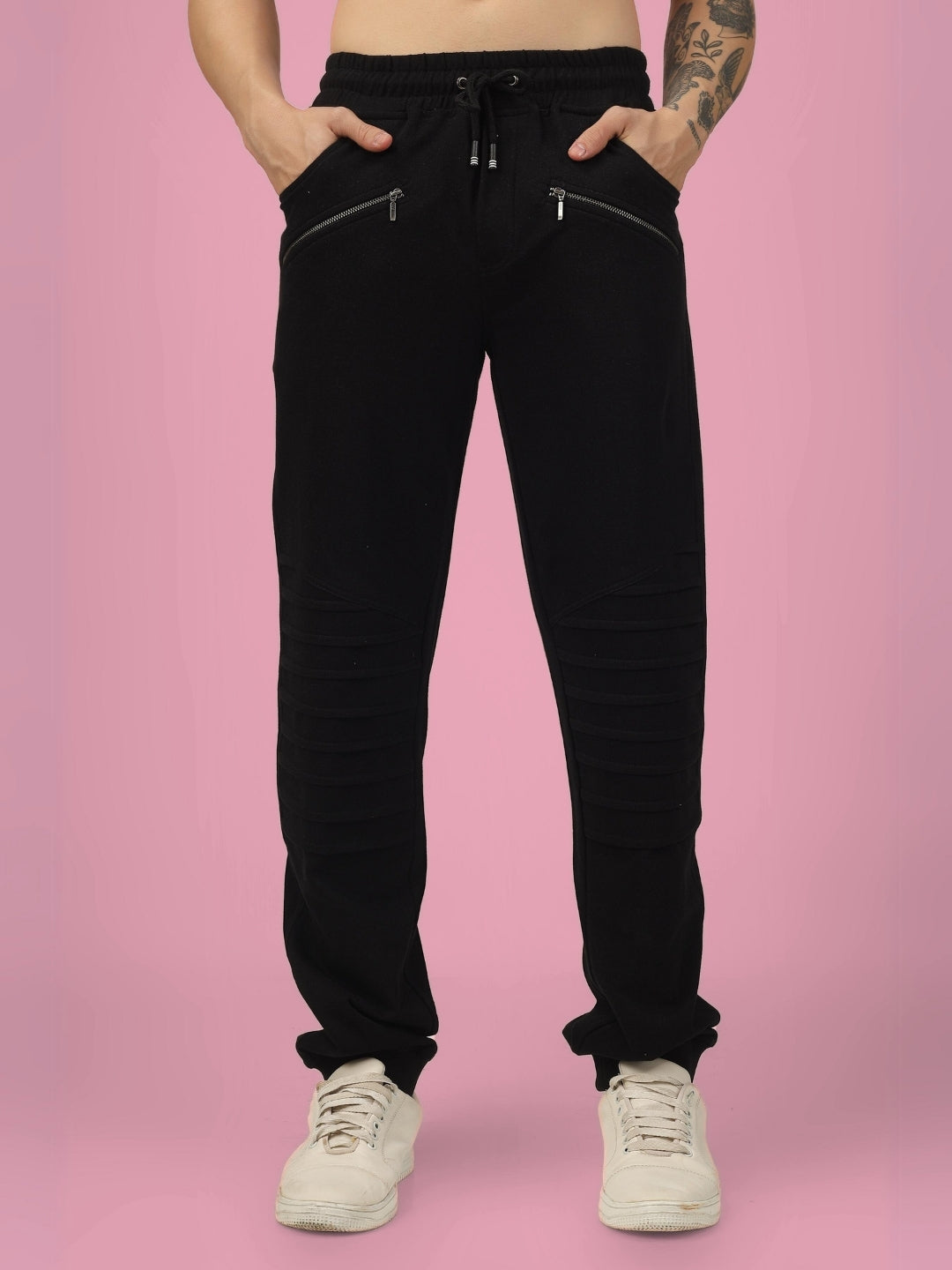 2 ZIPPER POCKET JOGGER (BLACK)